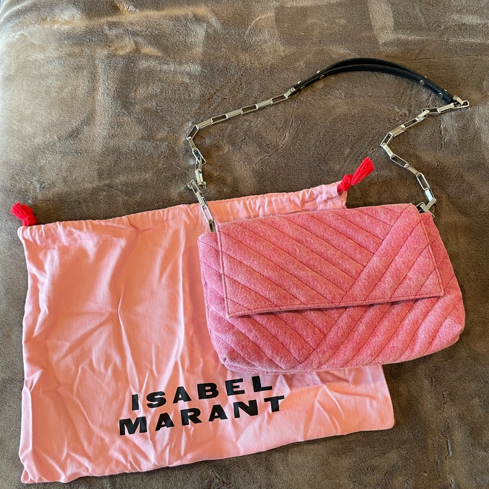 Isabel Marant Pink Quilted Shoulder Bag